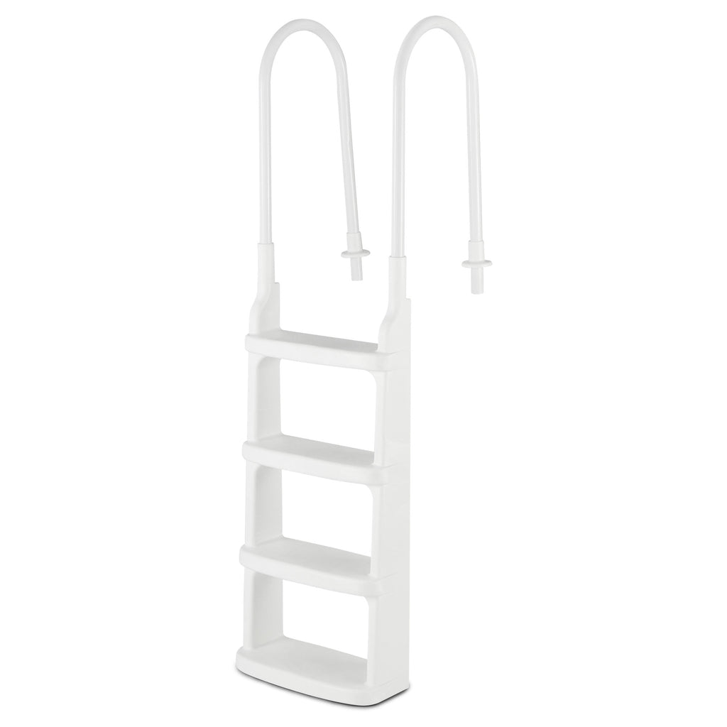 Main Access 200200 Easy Incline Above Ground In Pool Swimming Ladder, White