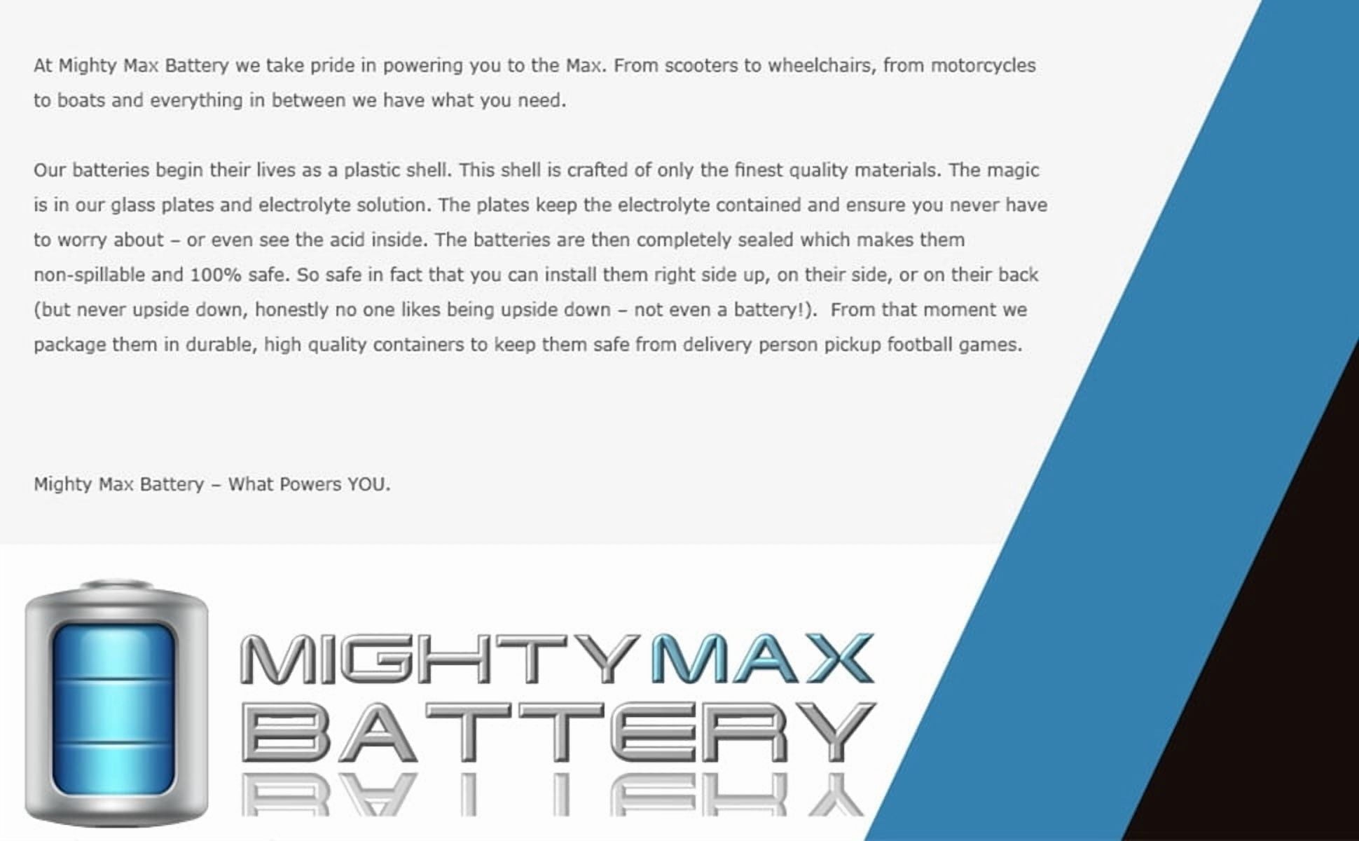 12V 100Ah SLA Battery For Kaddy E-Caddy Golf Cart